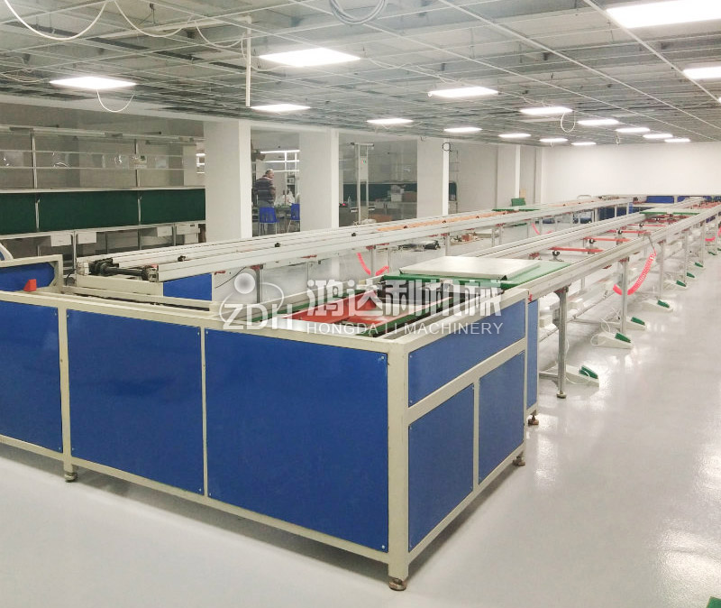 橫移式平面循環倍速鏈組裝線